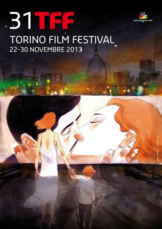 IL MANIFESTO UFFICIALE DEL TORINO FILM FESTIVAL 2013  DISEGNATO DA GIPI